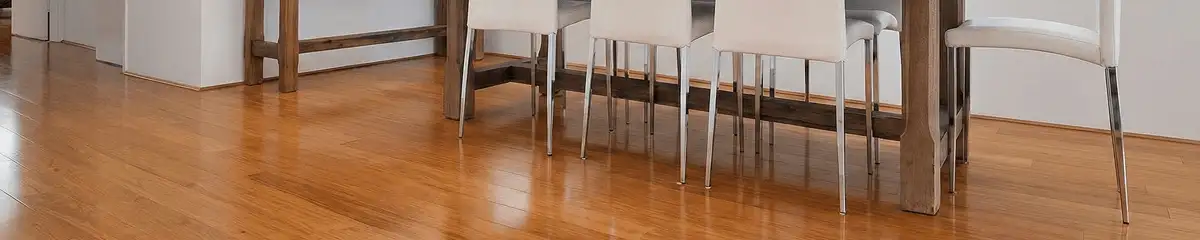 Professionally installed and refinished bamboo flooring in a residential home, showcasing smooth finish and natural wood tones in Jacksonville, FL