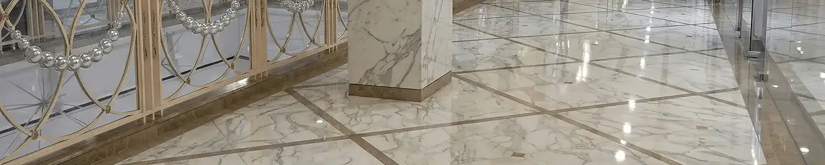 Beautiful marble floor professionally installed in Jacksonville, FL
