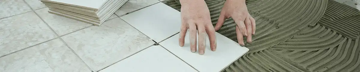 Professional installing white tile floors in Jacksonville, FL